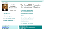 Desktop Screenshot of cordell-hull.org