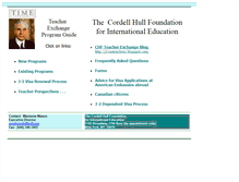 Tablet Screenshot of cordell-hull.org